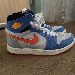 Blue and Orange Nike Sneakers